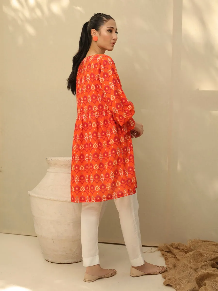 1pc Stitched Basic Printed Khaddar Shirt