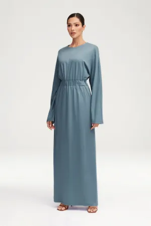 Adelynn Jersey Batwing Maxi Dress - Powder Blue