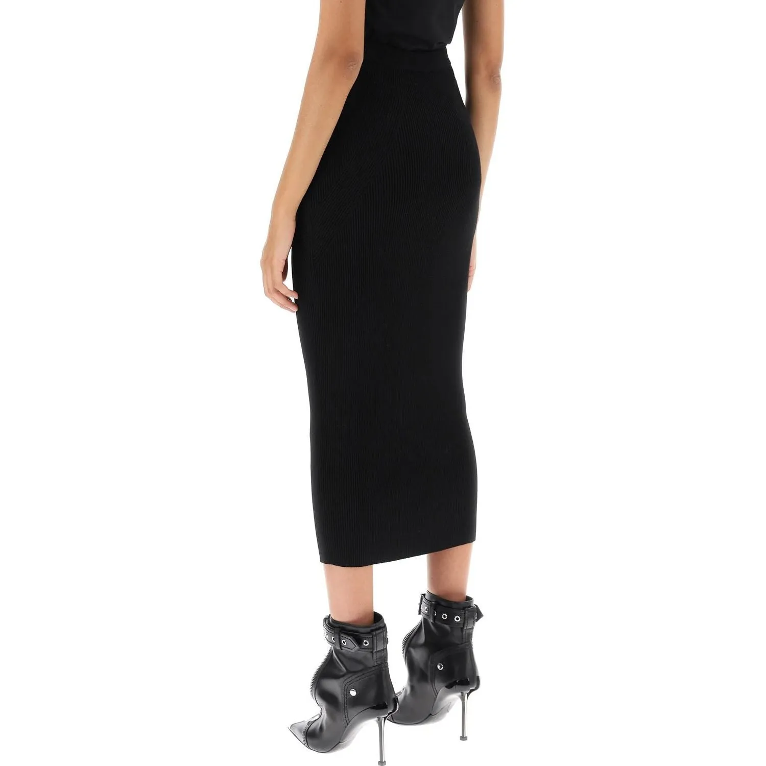 Alexander Mcqueen ribbed-knit pencil skirt