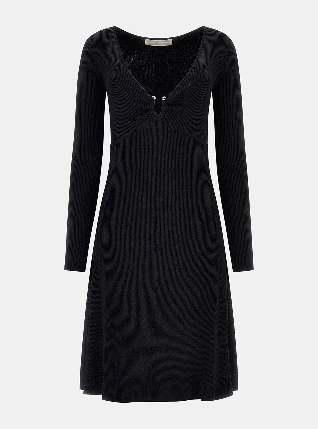 Black Olivia Knit Midi Dress