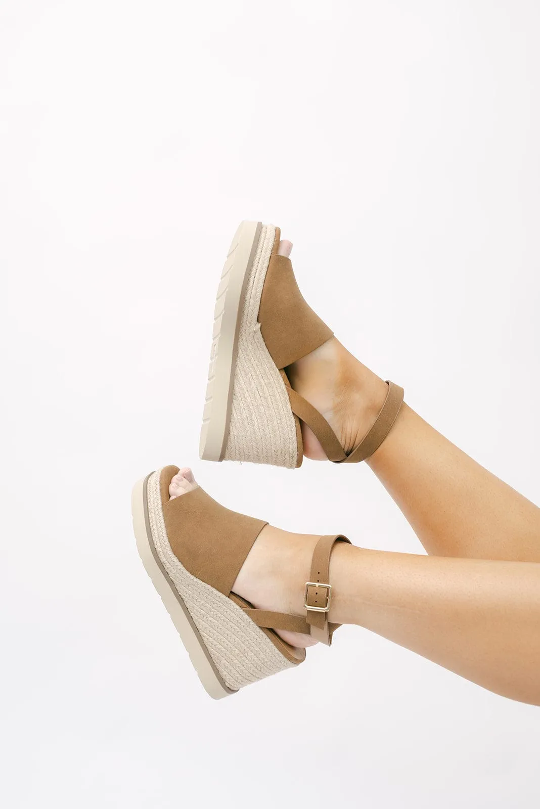 Brown Espadrille Wedge