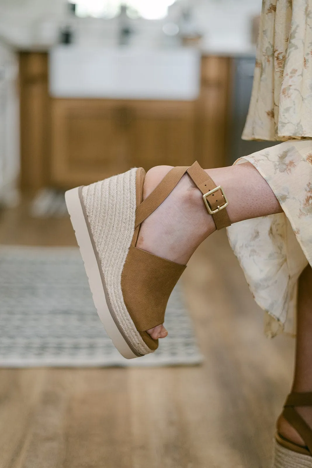 Brown Espadrille Wedge