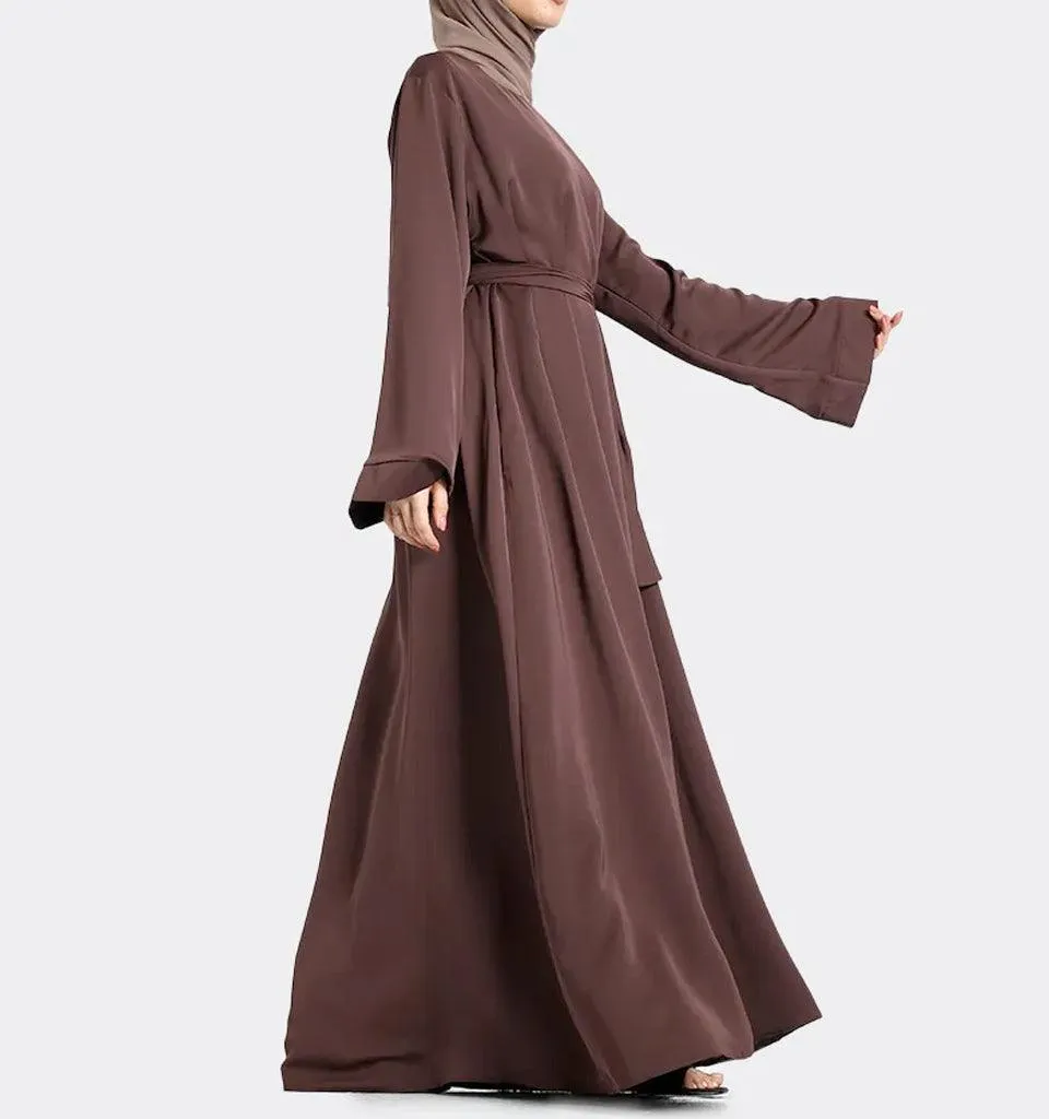 Chocolate Plain Abaya