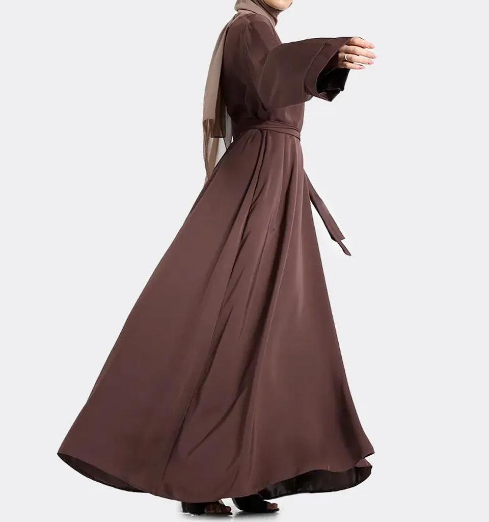 Chocolate Plain Abaya