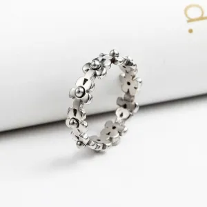 Flower-Bae Ring - Stainless Steel Gold / Silver