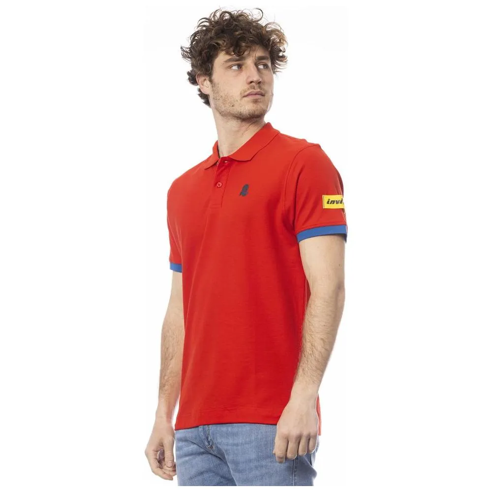 Invicta Red Cotton Men Polo Shirt