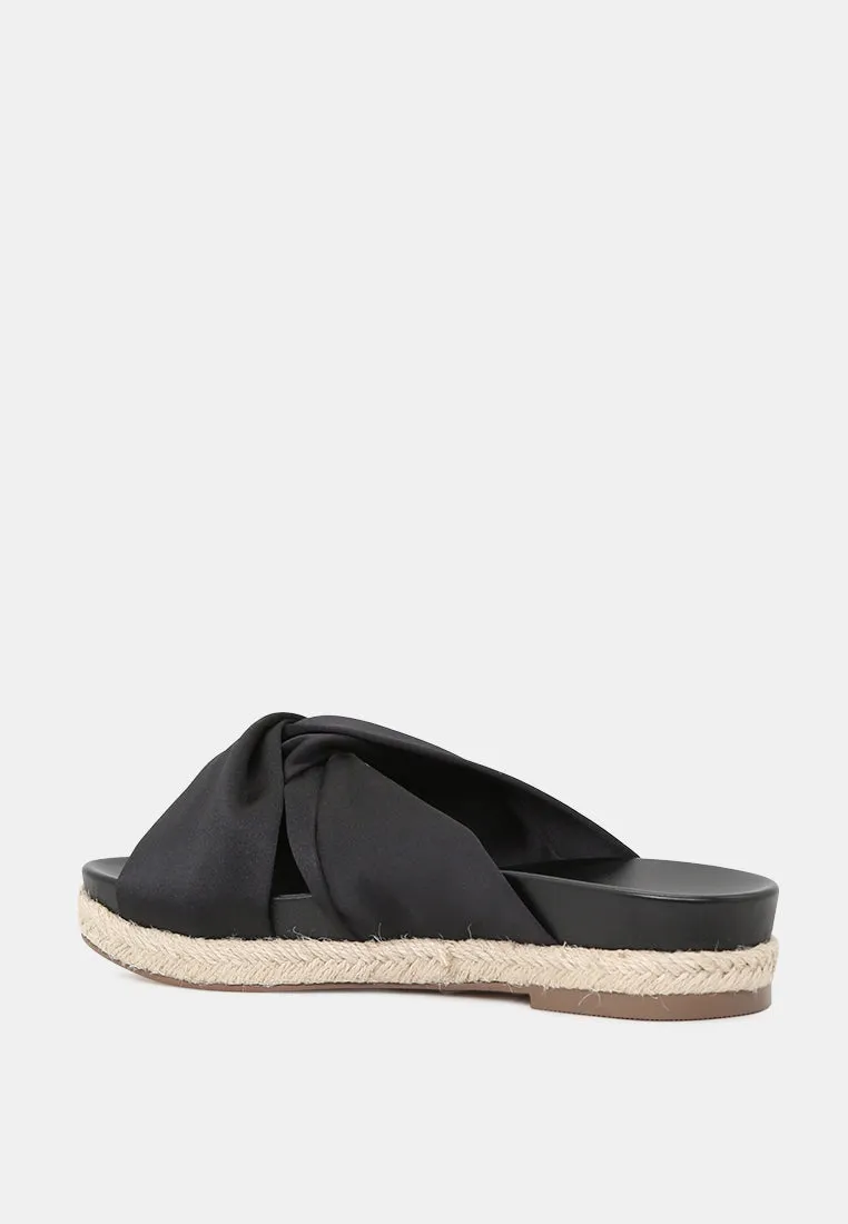 Jaycee Espadrille Platform Criss Cross Strap Sandals