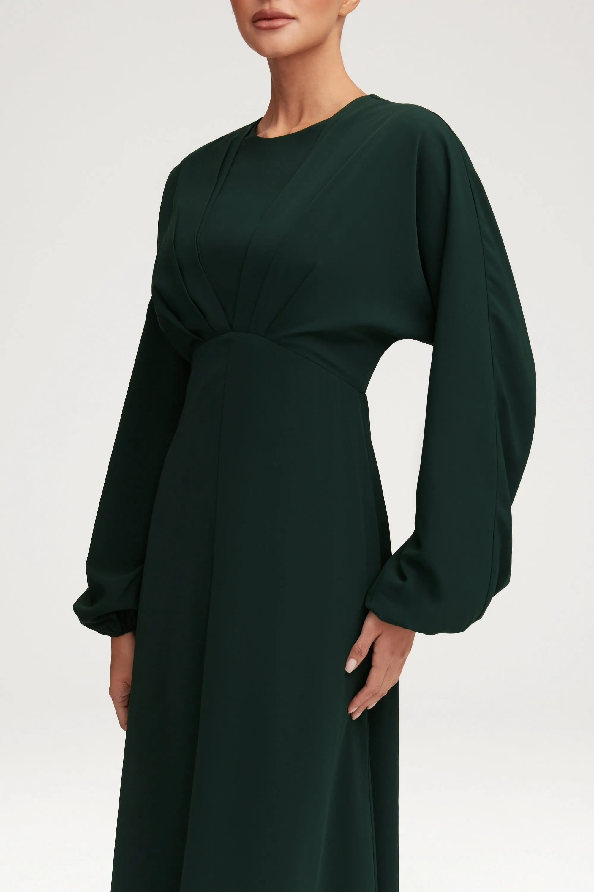 Karina Dolman Sleeve Maxi Dress - Emerald