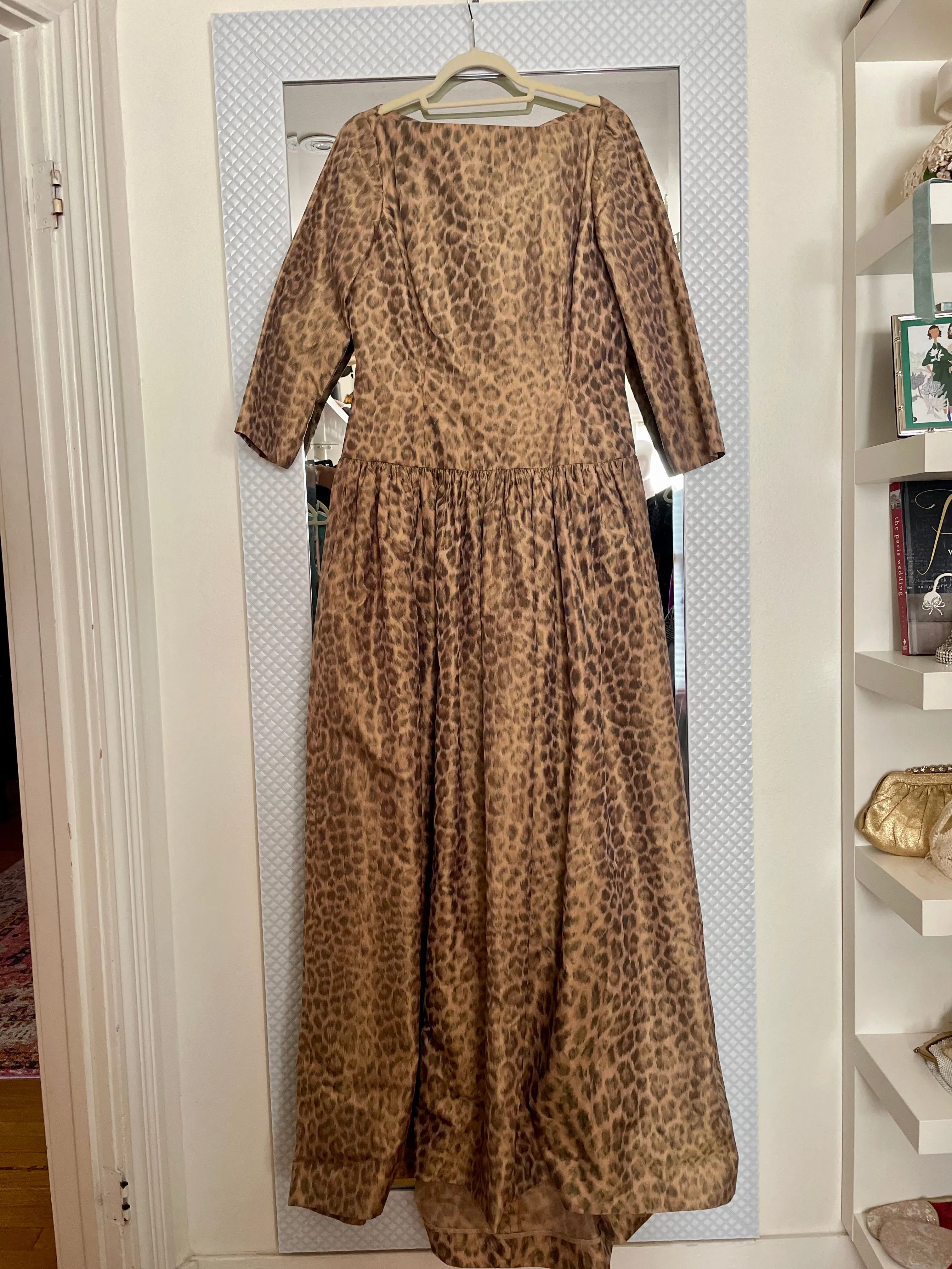 Leopard Print Taffeta Gown by Oscar de la Renta