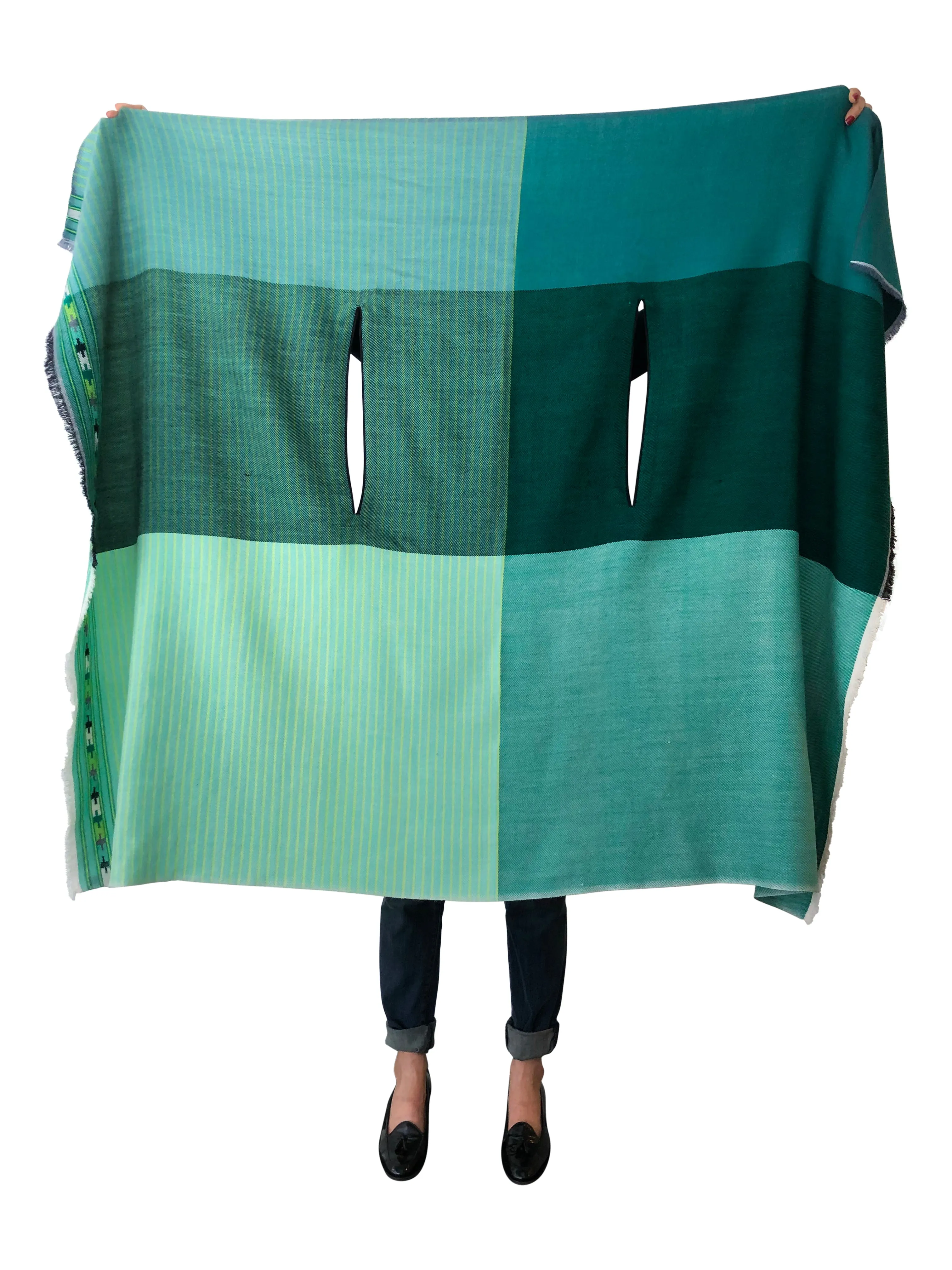 Light Wool Cape Fusion Green