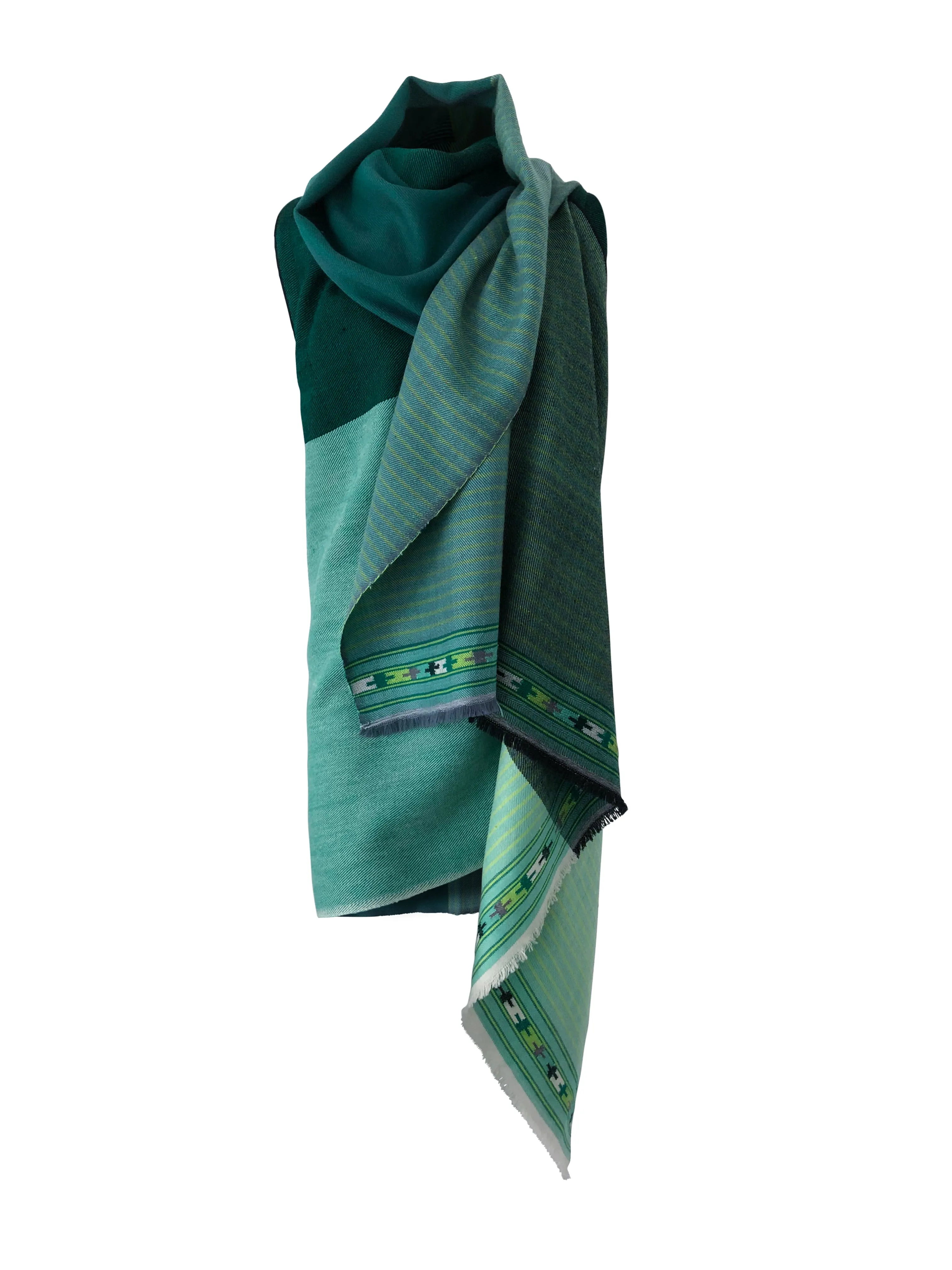 Light Wool Cape Fusion Green