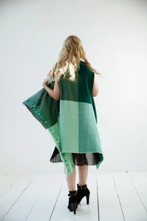 Light Wool Cape Fusion Green