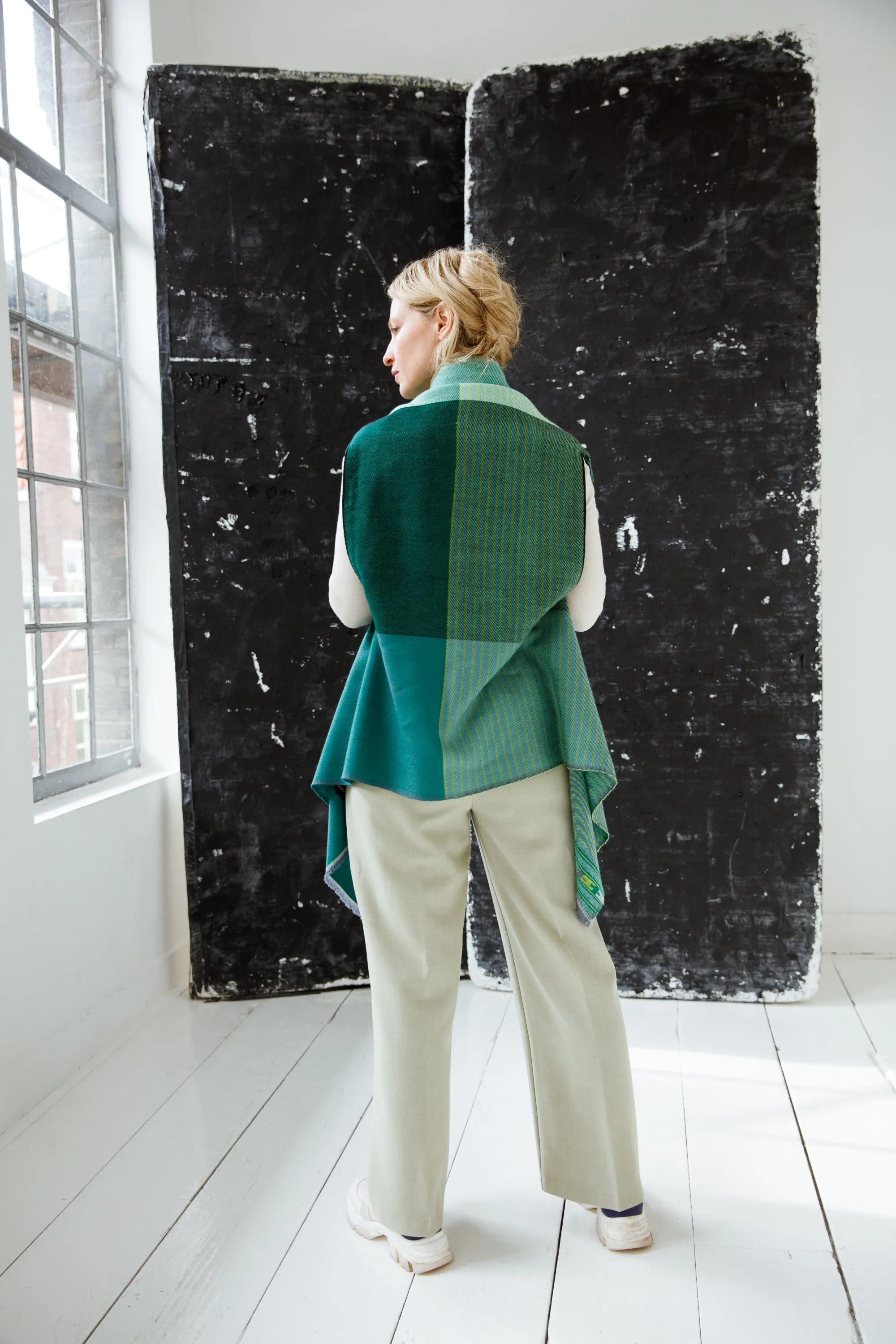 Light Wool Cape Fusion Green