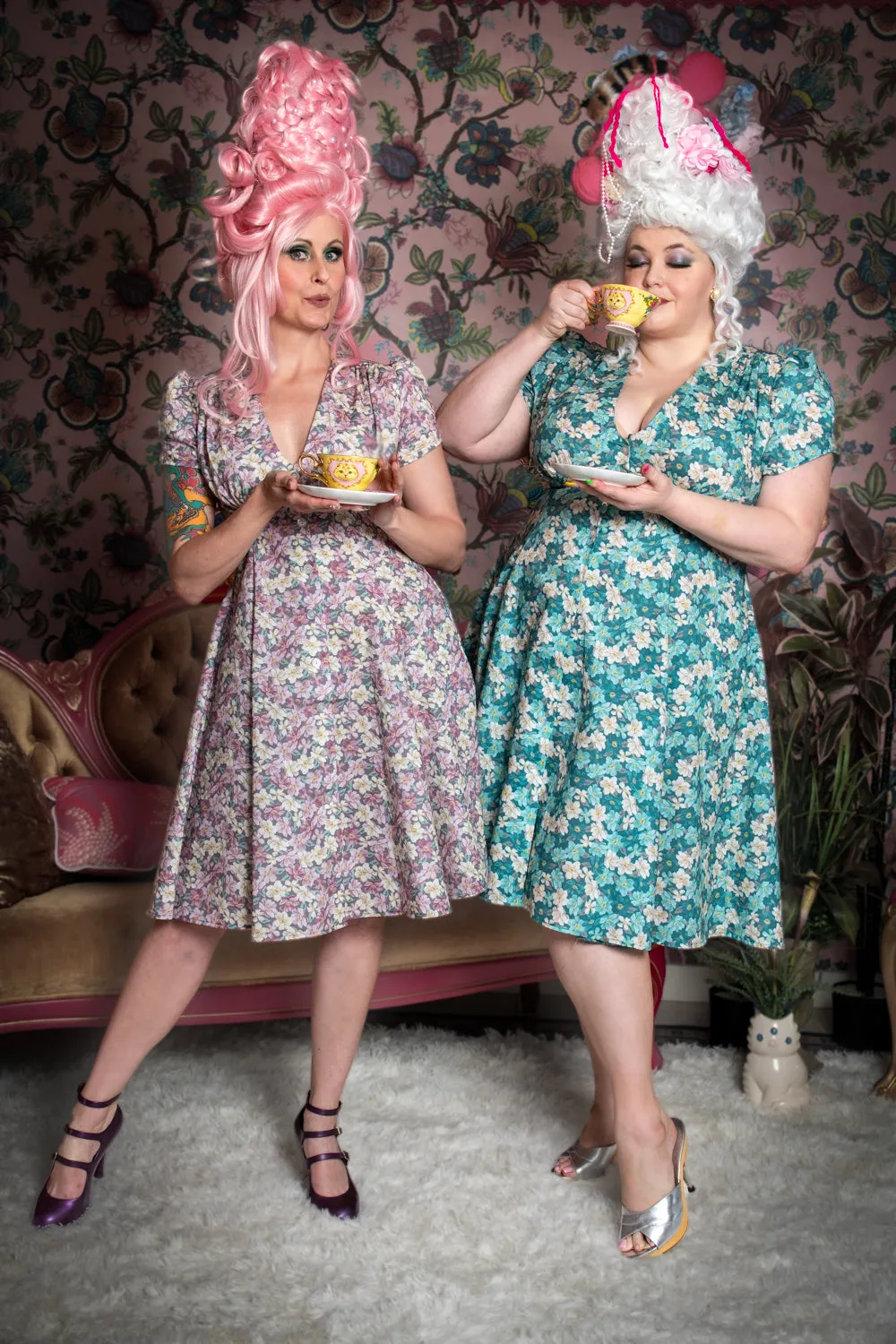 Millie Dress - Tea Time, Teal