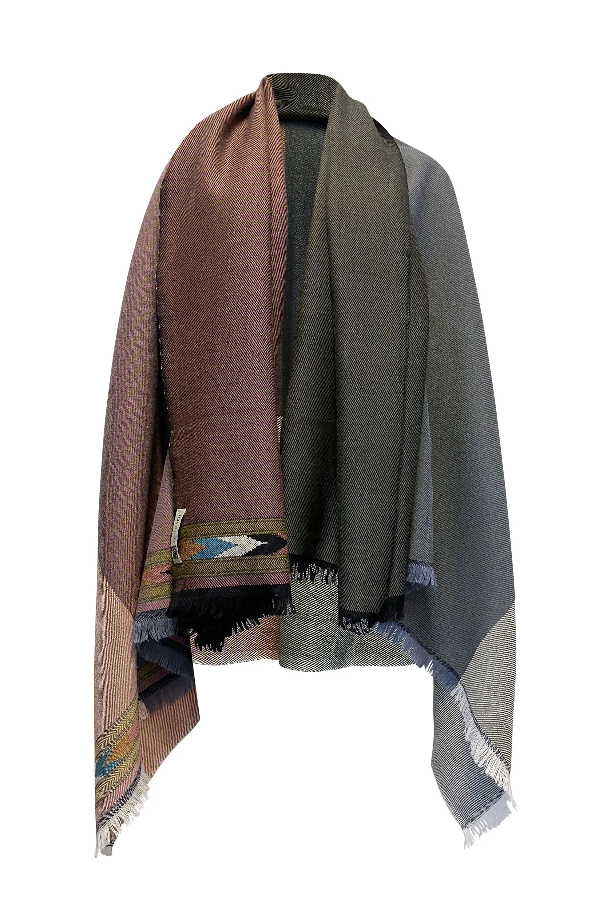 NEW! PETITE Light Wool Cape Fusion Dusty Pink