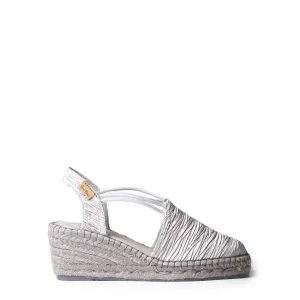 Plain Textile Wedge Espadrille for Women - Tania-PL