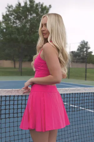 Pleated Tennis Skirt - Pink