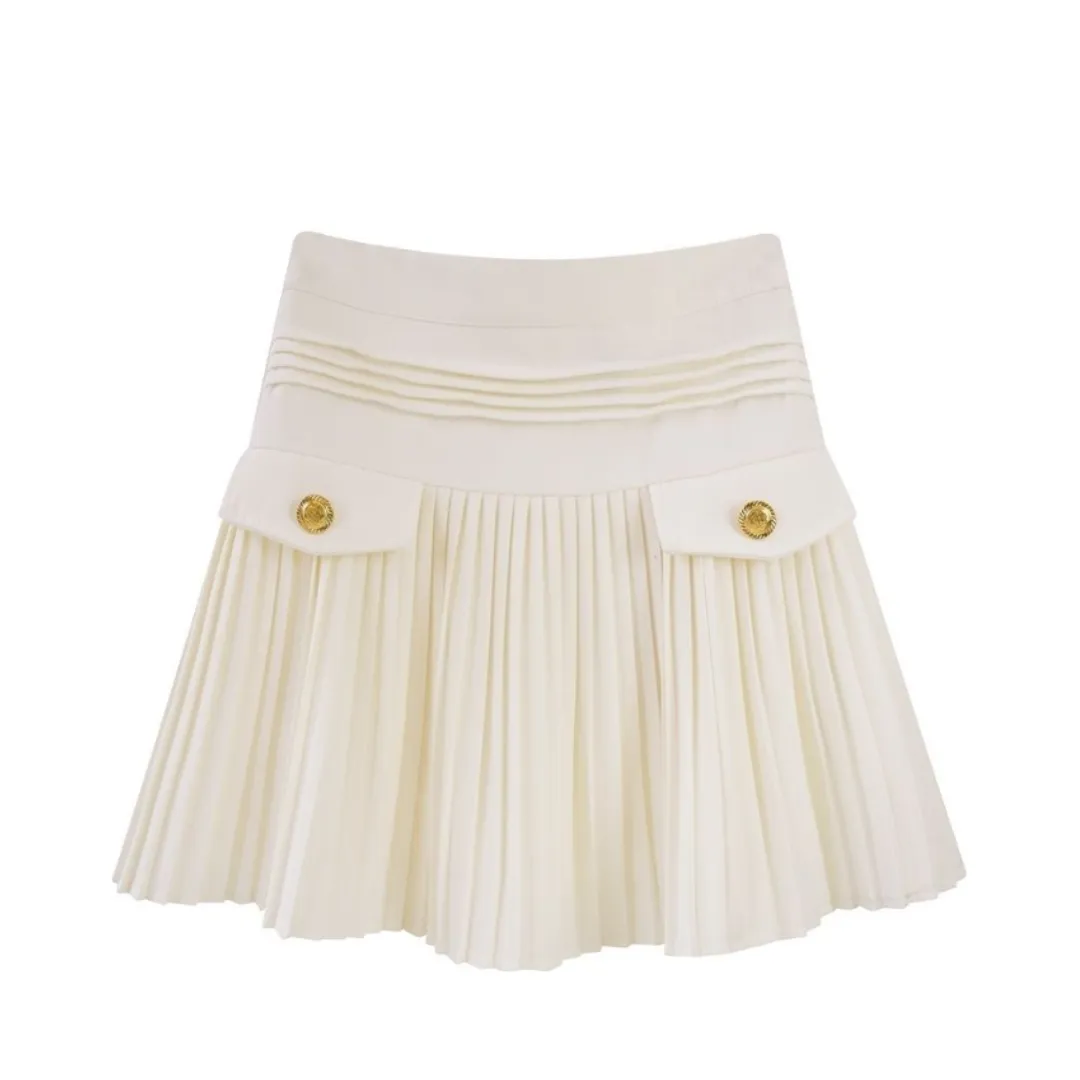 Pre Order:  Chic Pleated Tennis Mini Skirt with Inner Shorts