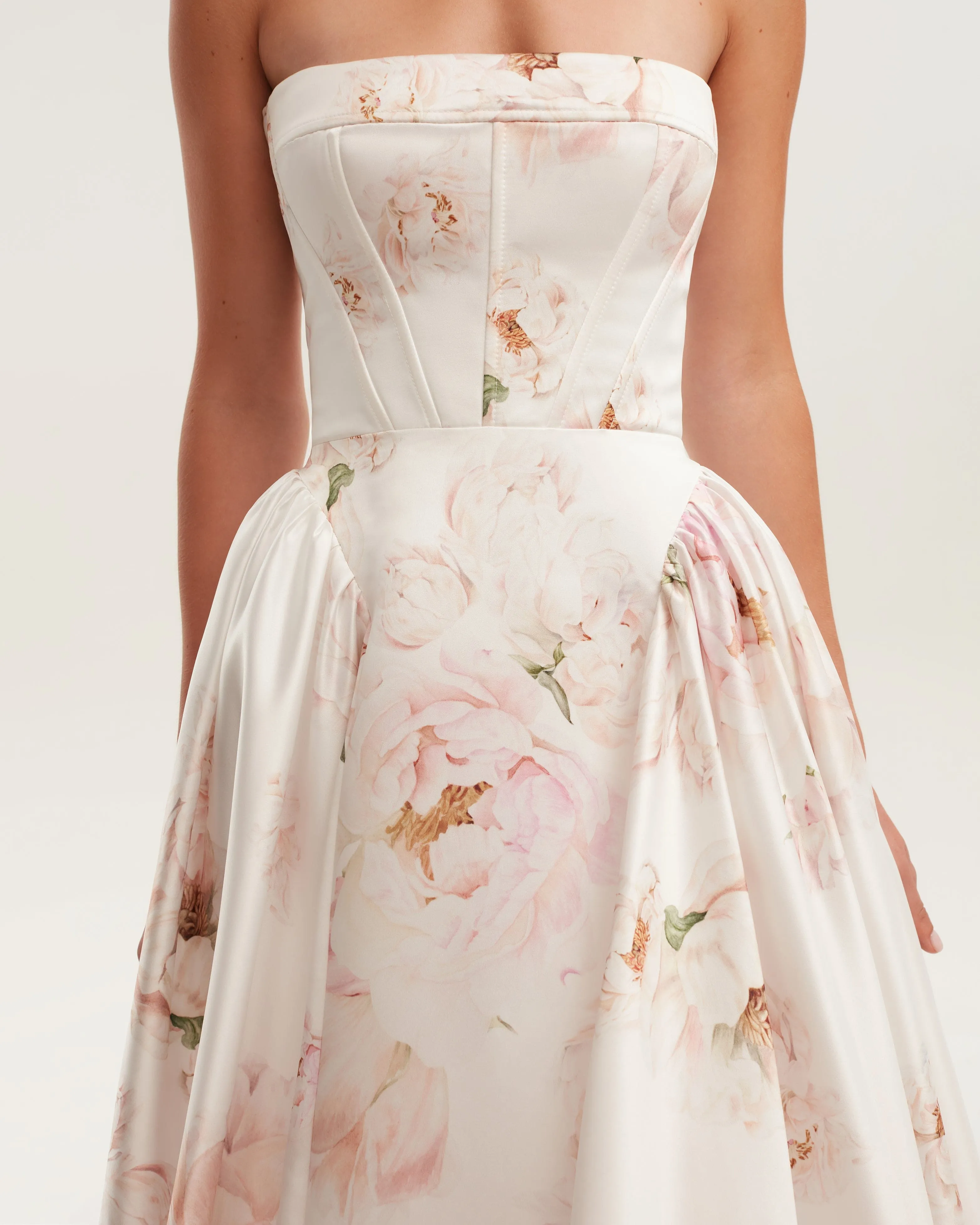 Refined pink peony maxi dress, Garden of Eden