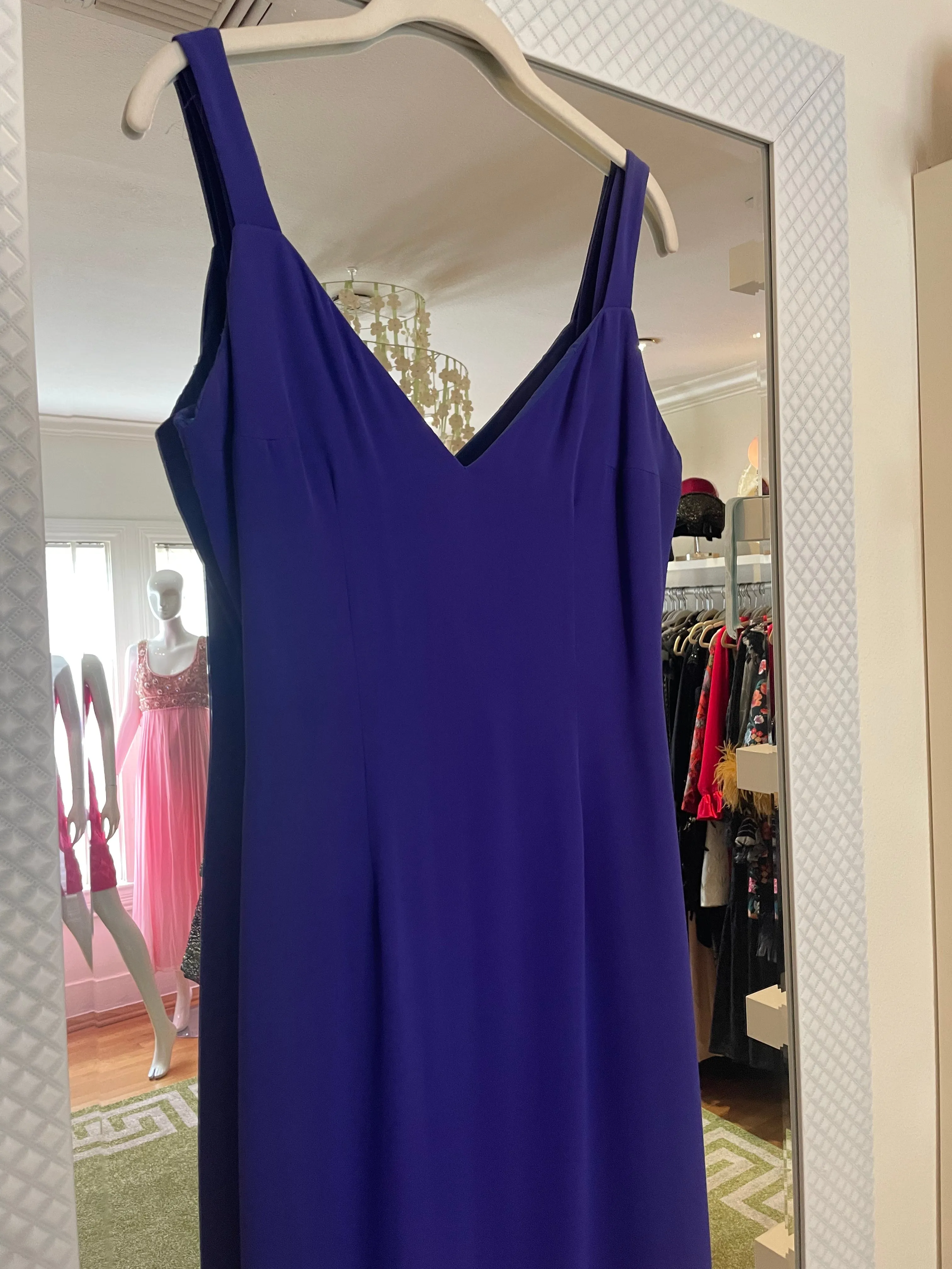 Sleeveless Scoop Back Evening Gown by Georgio Amani