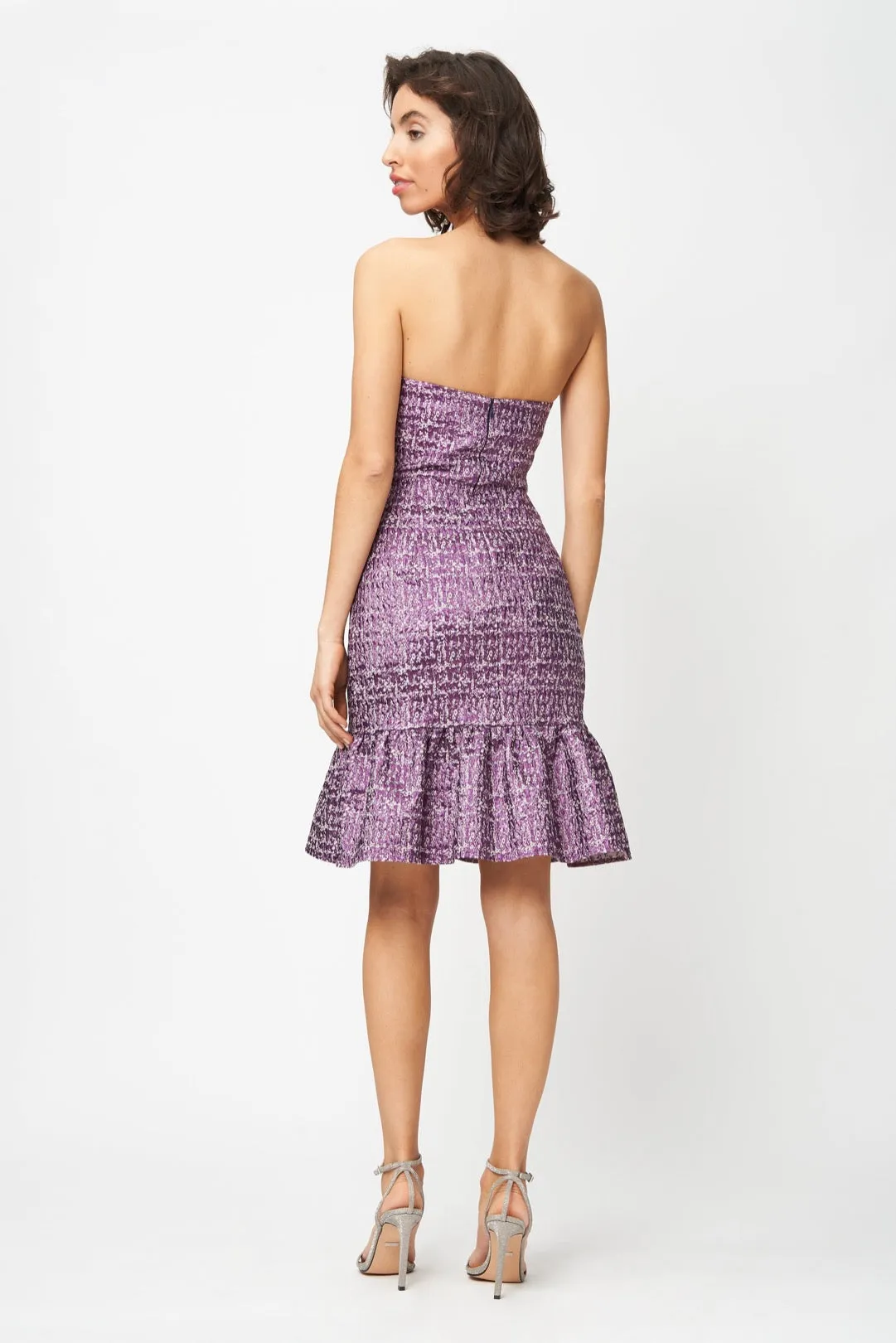 Sloan Dress Purple Metallic