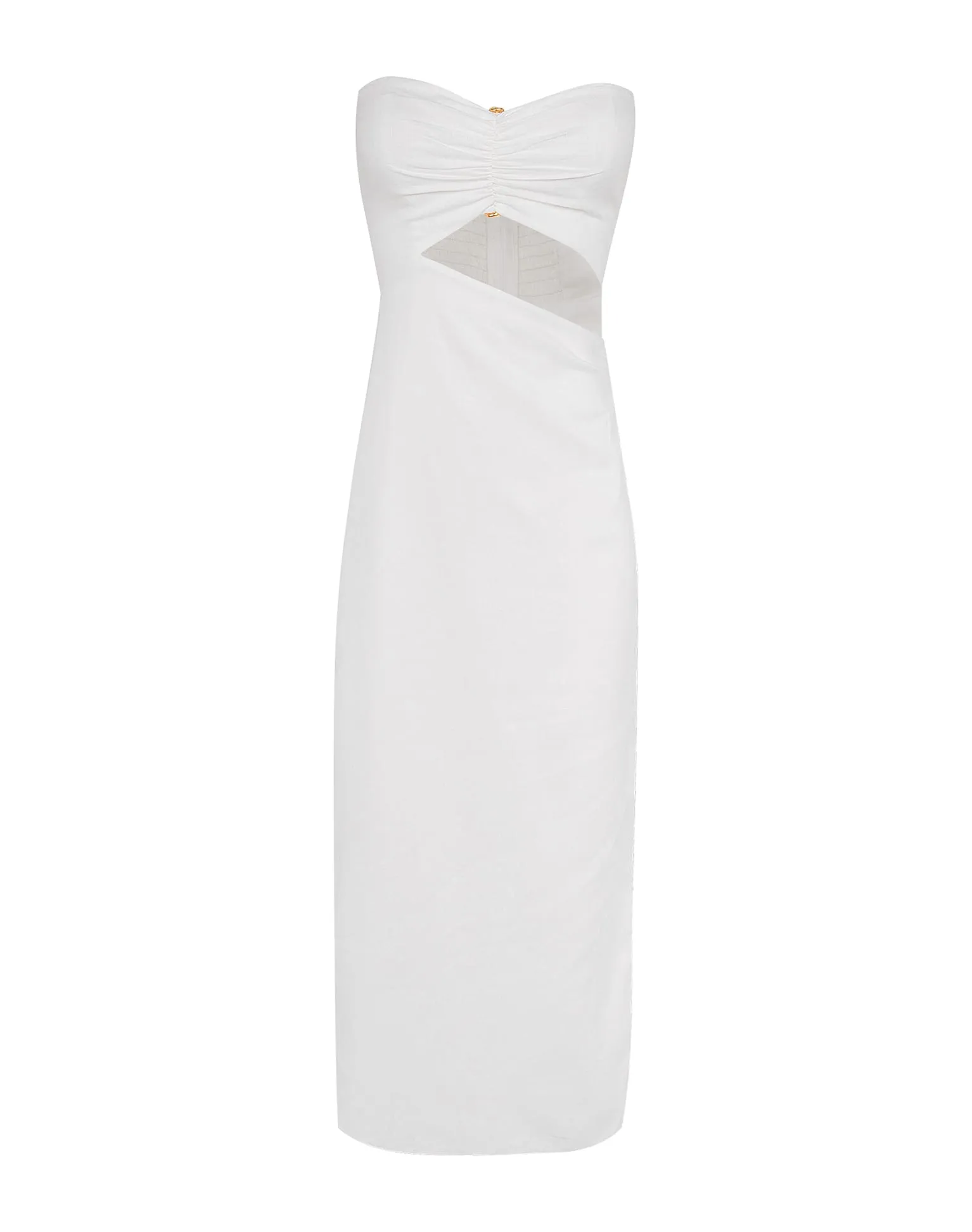 Sonny Detail Midi Dress - Off White