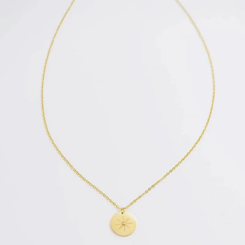 Star-Ry Gold Stainless Steel Necklace