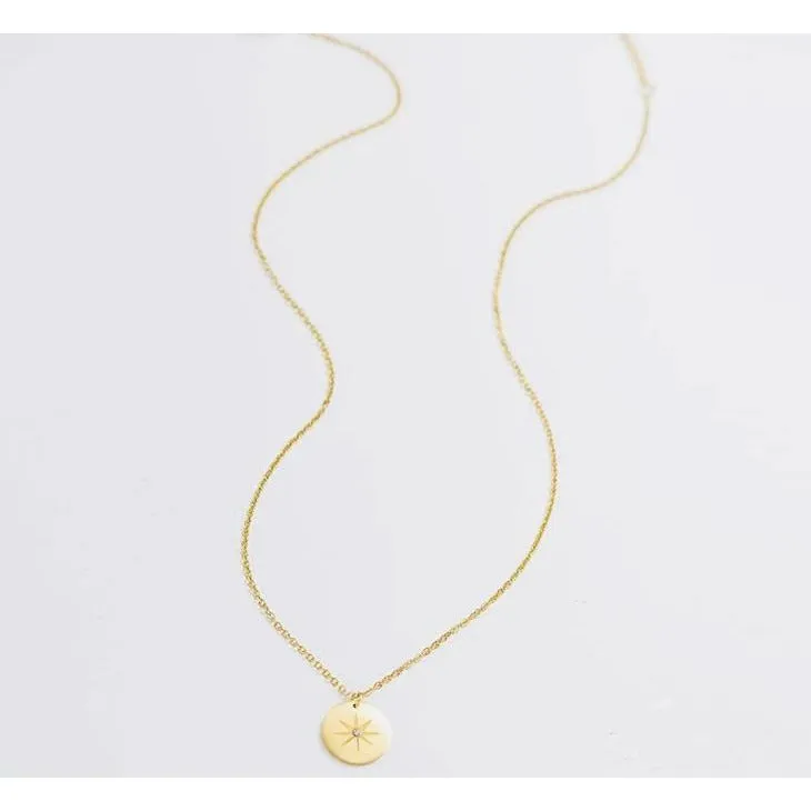 Star-Ry Gold Stainless Steel Necklace