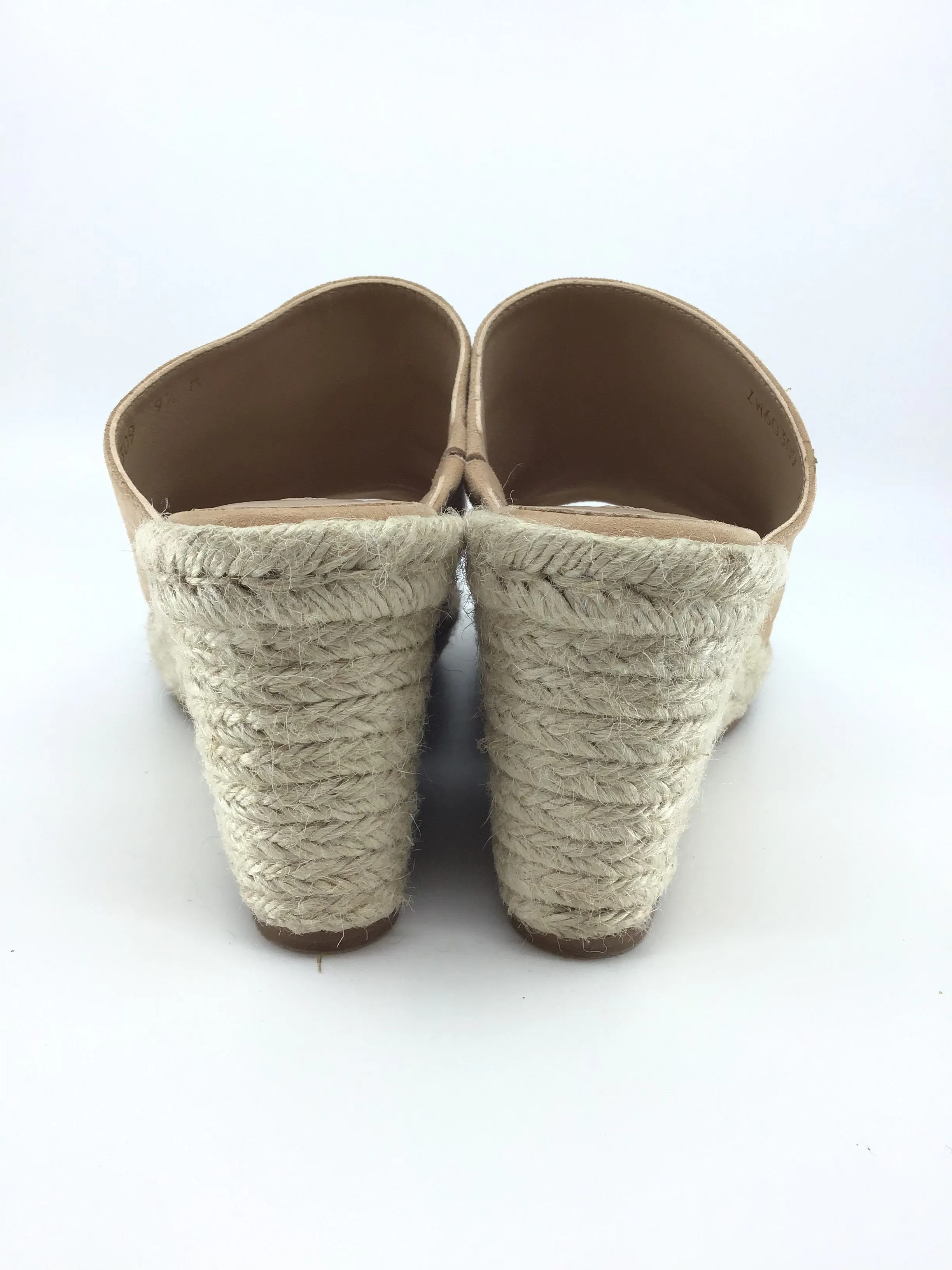 Stuart Weitzman Nude Espadrille Wedges Size 9.5