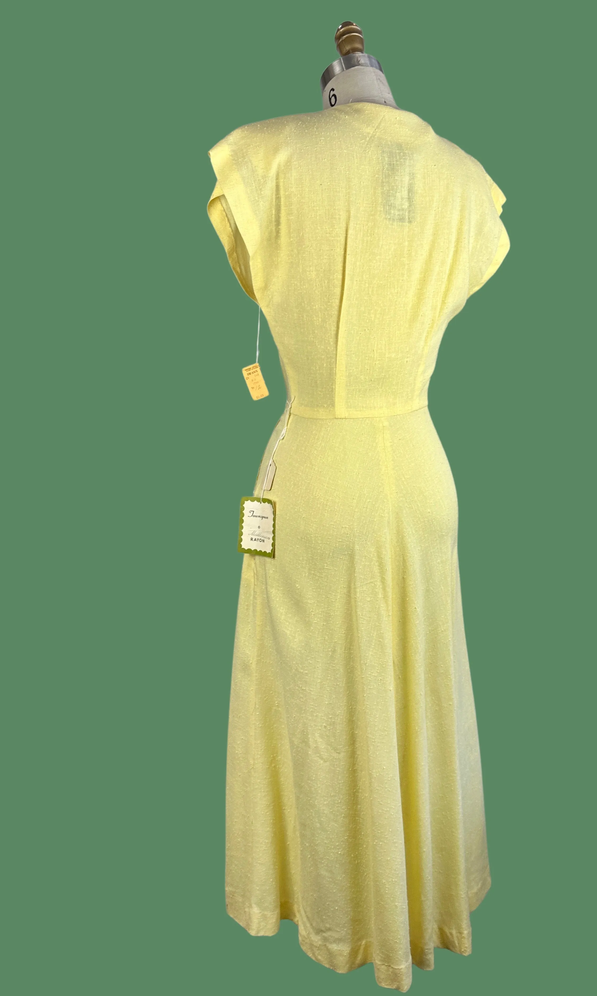 SUNNY SIDE UP Townspun 50s Dead Stock Dress • Small