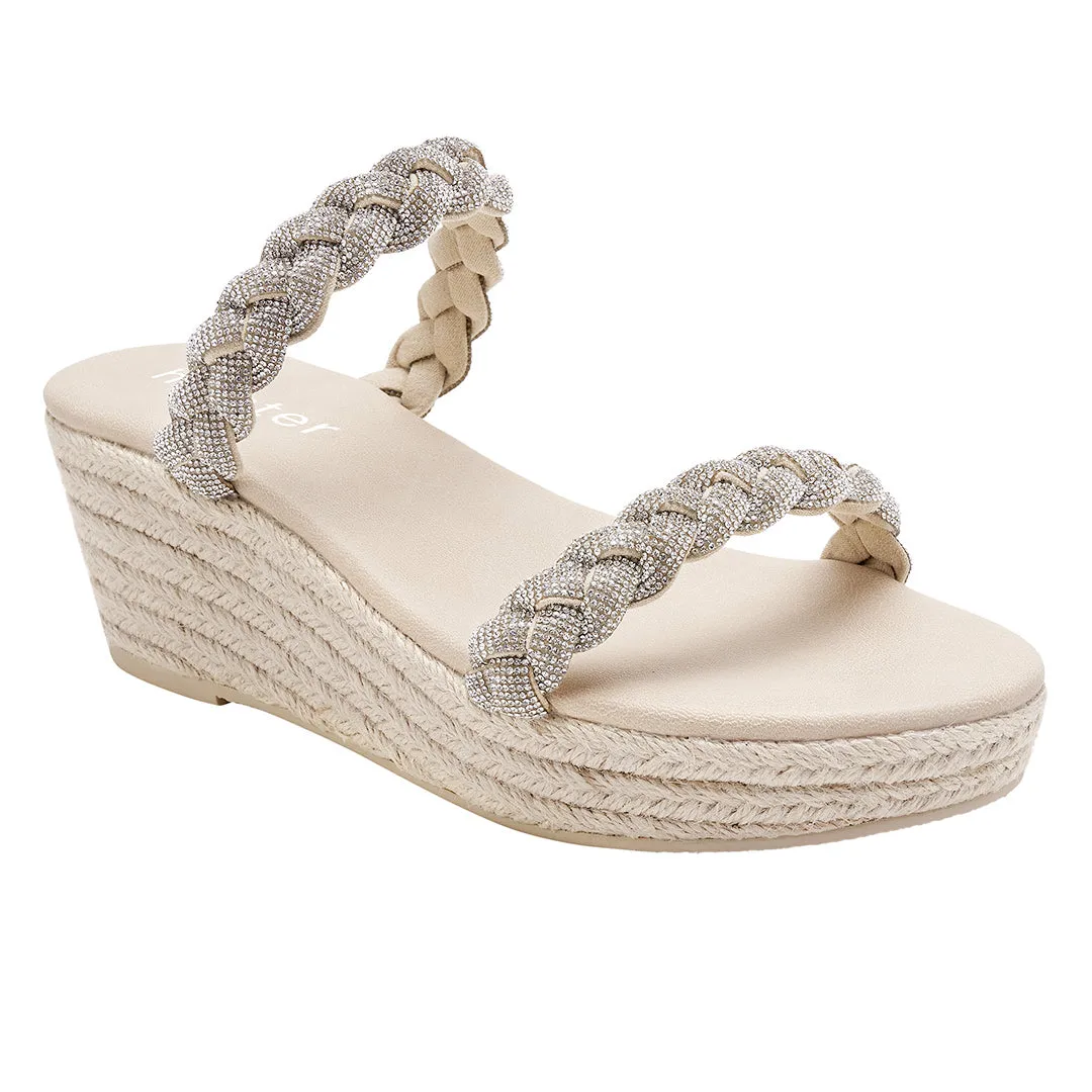 Tiara Espadrille & Viva Espadrille Bundle - Beige/Silver