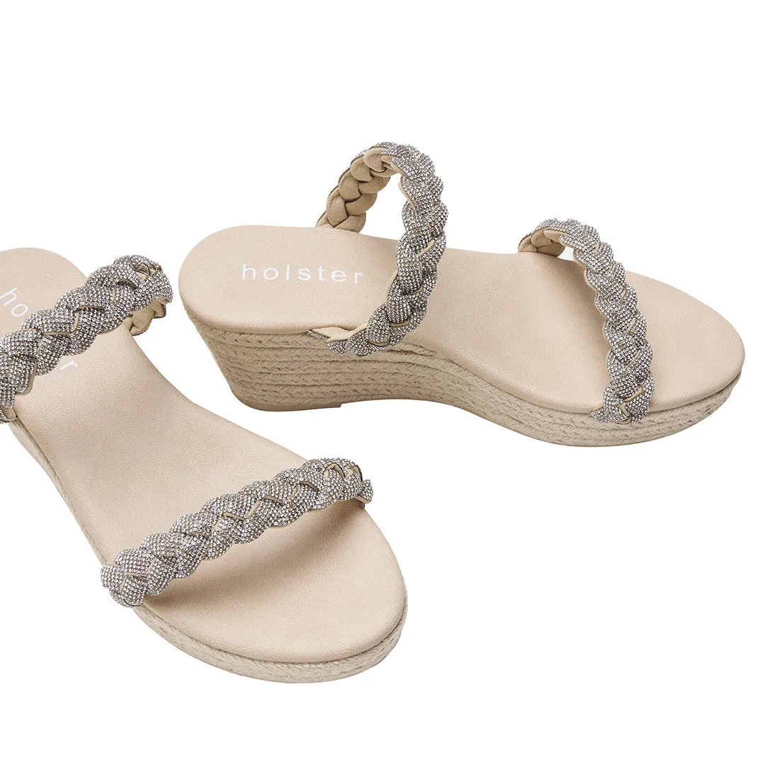 Tiara Espadrille & Viva Espadrille Bundle - Beige/Silver